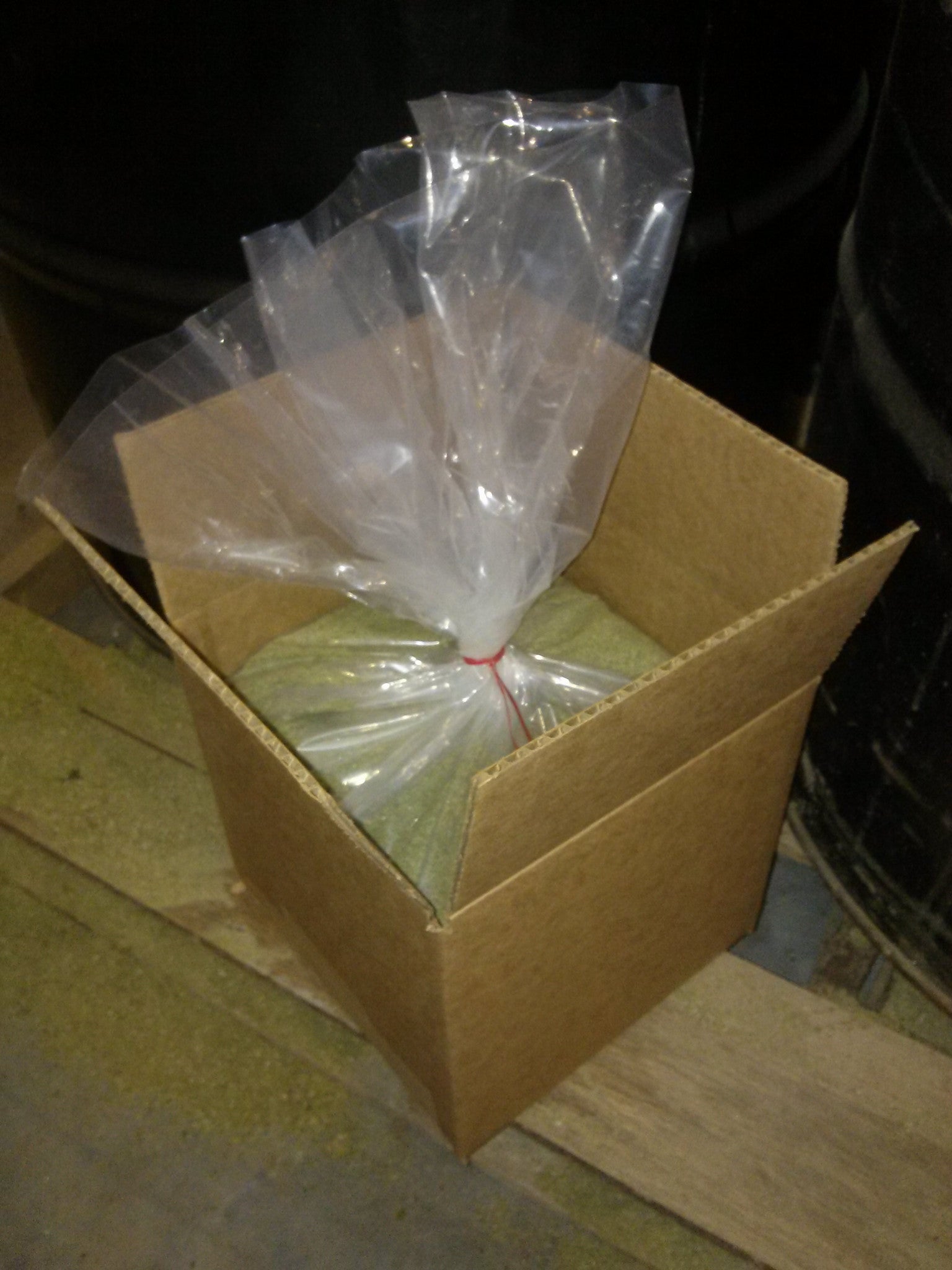 80 pounds of INK SOLV 30 hand cleaner in the bag ready to be boxed and shipped